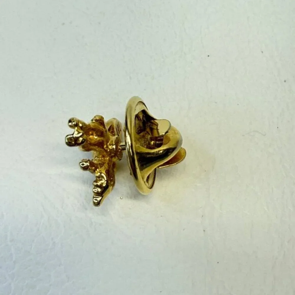 Treasures & Trinkets Guardian Angel Pin Gold-Tone Cherub‎ Small Dainty